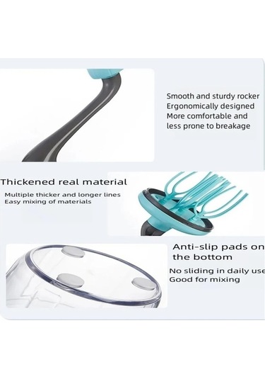 Ulzyvf Yeşil Yarı Otomatik Çırpıcı Yumurta Mikseri, Kullanışlı Ve Pratik Yeşil