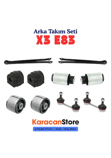 Bmw X3 Serisi E83 Kasa Arka Salıncak Alt Takım Seti -