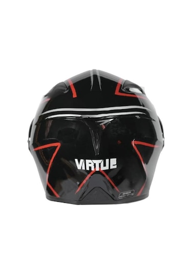 Monero VRT MD-808 Çene Açılır Vizörlü Kask Siyah Kırmızı