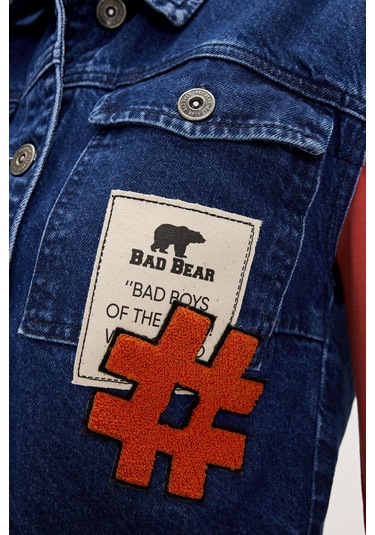 Joanne İndigo Kadın Denim Yelek Koyu Mavi