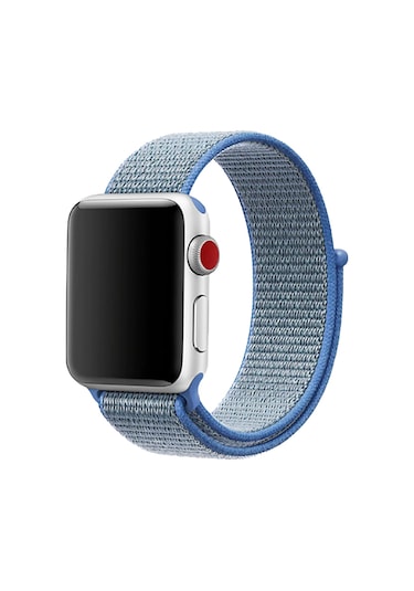 E2M Apple Uyumlu  Watch 42-44MM KRD-03 HASIR AÇIK MAVİ