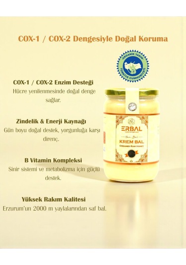 Erbal Krem Bal-yüksek Rakım 850 Gr