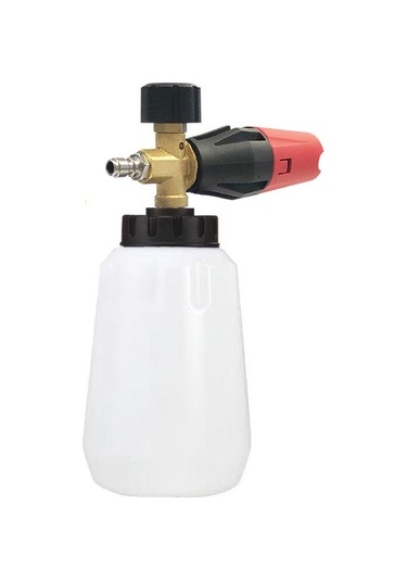 Sones Araba Yıkama Su Tabancası Köpük Kabı Yüksek Basınçlı Su Tabancası Köpük Kabı Siyah Ağızlı Beyaz Köpük Kabı