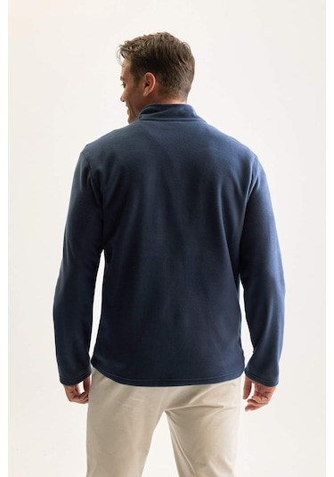 DeFacto Lacivert Tüylenme Yapmayan Soğuk Geçirmez Regular Fit Dik Yaka Fermuarlı Polar Sweatshirt Y3996AZNSIN257 DeFacto Lacivert Tüylenme Yapmayan Soğuk Geçirmez Regular Fit Dik Yaka Fermuarlı Polar Sweatshirt Y3996AZNSIN257