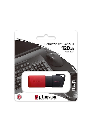 Kingston DataTraveler Exodia M DTXM/128GB 128 GB USB 3.2 Flash Bellek