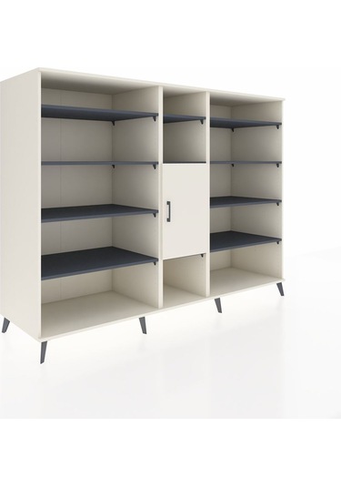 Kronos Dolap 12 Raflı Tek Kapaklı 220x59x163 Aytaşı-aytaşı/antra Aytaşı-aytaşı/antrasit