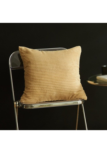 Suntek Kadife Yastık Kılıfı Kare 45x45 Cm Kanepe Otel Yatak Sarı