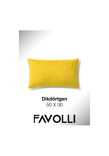 Br Favolli Kadife Dokulu Hint Sarısı Kırlent Kılıfı Dream Serisi Punch Için Uygun Gizli Fermuar Hint Sarısı