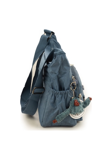 Krinkıl / Klinkır Su Geçirmez Kumaş Çok Gözlü Çapraz Kol Ve Omuz Postacı Çantası Mavi 9507 Mavi