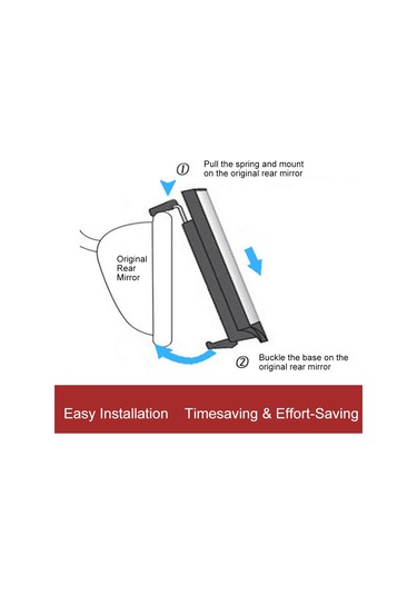 300mm Otomatik Geniş Görüş Arka Ayna Evrensel Araç Kamyon İç Arka Görüş Aynası