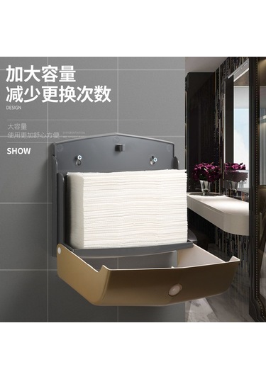 Geeksen Titanyum Paslanmaz Tuvalet Kağıdı Askısı - Su Geçirmez, Deliksiz Montaj, Kalın Plastik 4016 Titanyum Altın Delme Ve Kalınlaştırma Olmadan