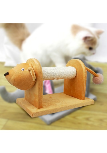 Mufunye Sisal Kaplı Dayanıklı Kedi Tırmalama Direği Yavru Kediler İçin Oyun Topu İle