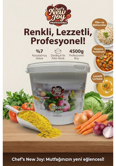 Chefs New Joy Sebzeli Çeşni Vegetable Seasoning 4500 G