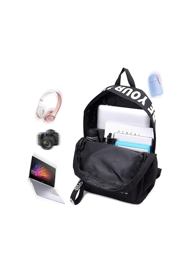 Öğrenci Yüksek Kapasiteli Kadın Kampüs Açık Seyahat Sırt Çantası Pembe