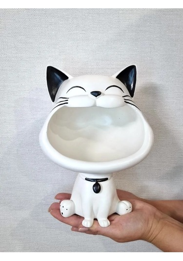 Cre Art Kedi Şekerlik Vazosu Şekerlik Dekoru İç Mek 482038724 Siyah