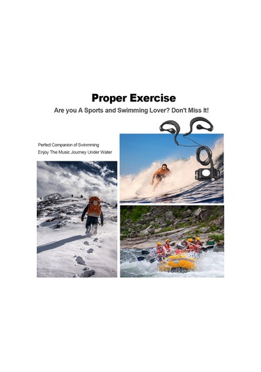 Lemestar Ipx8 Su Geçirmez Spor Mp3 Çalar 8gb - Yüzme, Koşu, Dalış İçin Kablolu Kulaklık, Uzun Pil Ömrü, Beyaz