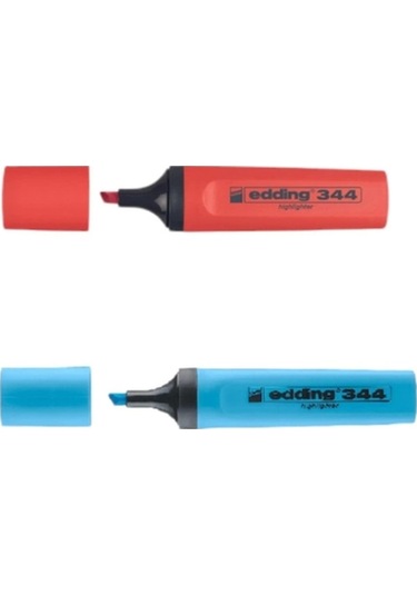 Eddıng Fosforlu Kalem E-344 Nar Çiçeği-mavi Çok Renkli