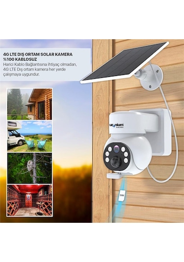 Uranium Anp-pt4015bs4g-b 4mp 3.6mm Lens 4g/lte 15mt Ir + 15mt Beyaz Led