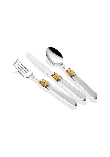 Rivadossi Venezia Ring 75 Parça Çatal Bıçak Seti Gümüş