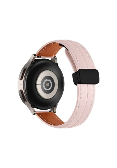 Tongxida 22mm Yivli Hakiki Deri Saat Kordonu, Siyah Tokalı