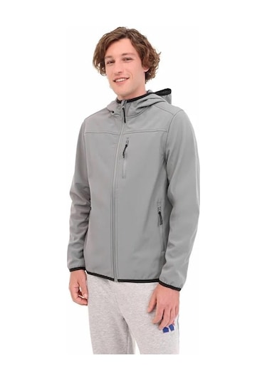 Kinetix Ml Basıc Softshell 5pr Gri Erkek Mont Gri Koyu