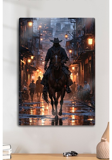 Metal Baskı - Rdr2, Red Dead Redemption 2, Kovboy At - Dekoratif Tablo