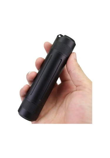 Maiyame Alüminyum Su Geçirmez Kapsül - İlaç, Vitamin Saklama Kutusu - Outdoor, Seyahat, Kamp İçin Dayanıklı Muhafaza Kabı Siyah