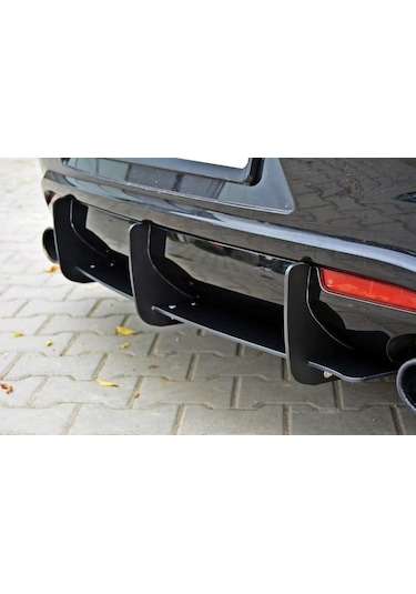 Vw Scirocco Arka Flap/Splitter Mat Siyah 2009-2014