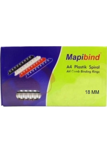 Mapi Spiral Plastik 18 Mm Beyaz