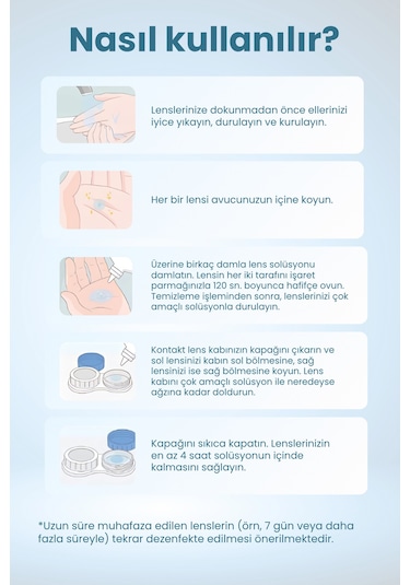 Lens Solüsyonu 6x60 Ml+tto 60 Ml Çanta Boy Hediye