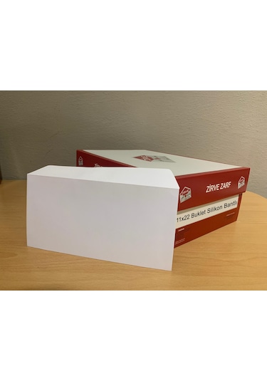 Buklet Zarf 11X22 110 G Silikonlu Düz