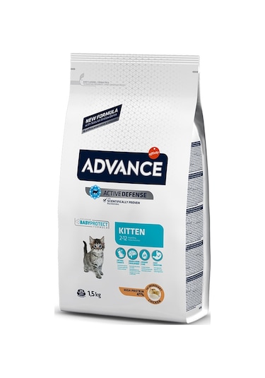 Advance Kitten Tavuklu ve Pirinçli Yavru Kedi Maması 1500 G