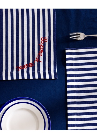 Madame Coco Rosane Amerikan Servis - Beyaz/lacivert 8684427281246 Çok Renkli