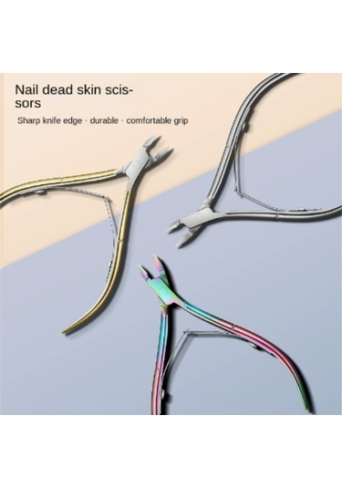 Shineyee Pembeleşme Ve Tırnak Kenarı Kırıkları Kaldıran Profesyonel Paslanmaz Çelik Tırnak Budama Makası - D501 Modeli