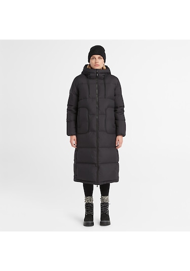 Timberland Recycled Down Long Puffer Jacket Kadın Ceket Tb0a6hg90011 Siyah
