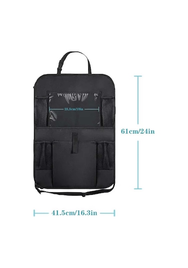 Araç Koltuk Arkası Organizer Tablet Telefon Tutucu