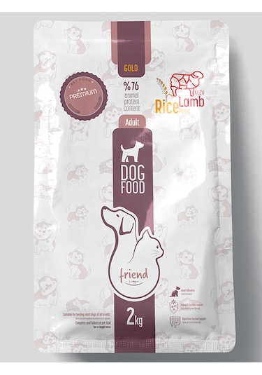 Friend Pet Gold Kuzulu Yetişkin Köpek Maması 2 KG