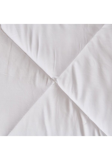 Evidea Soft Tek Kişilik Pamuk Microjel Yorgan - Beyaz - 155x215 Cm Beyaz
