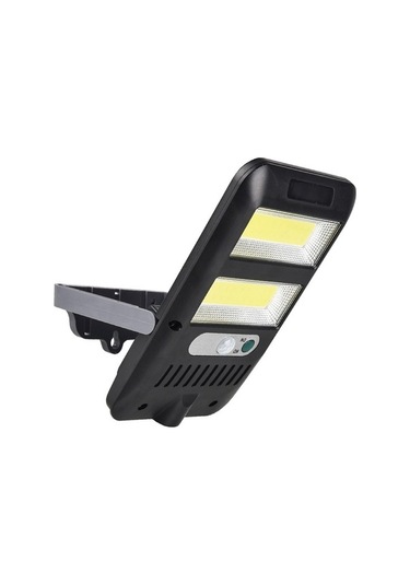Pazly 30 Cob Led, 120 Hareket Sensörlü, Ip65 Su Geçirmez Güneş Enerjili Dış Mekan Duvar Lambası, Siyah, 183x100x39 Mm