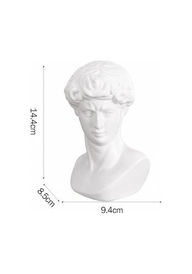 Karaca Home Senator Dekoratif Biblo Beyaz - 300.23.01.0354