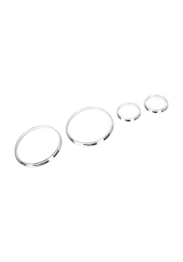 Jeemson Bmw E38 E39 E53 Araçları İçin电镀 Abs Gauge Çevre Seti - Gz.w196 Değiştirme Parçası Gümüş