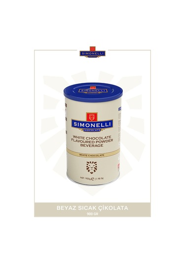Simonelli Beyaz Çikolata Aromalı Sıcak Çikolota İçecek Tozu 900 G