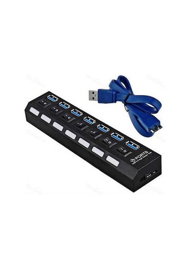 7 Port Usb 3.0 Çoklayıcı Çoğaltıcı Hub Çoklu Cihaz Çoklama Bilgisayar