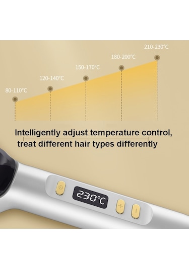 Sones Zf-888 60w Çift Amaçlı Atel Elektrikli Bukle Tarak Düz Saç Ve Kıvırcık Saçlar İçin Ab Fişi Beyaz