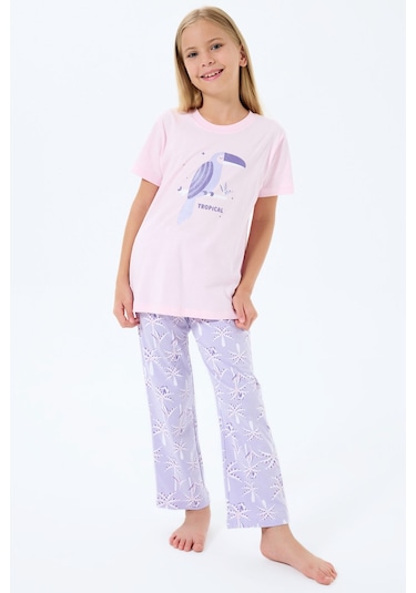 Rolypoly Kız Çocuk Pembe Pijama Takım Pembe