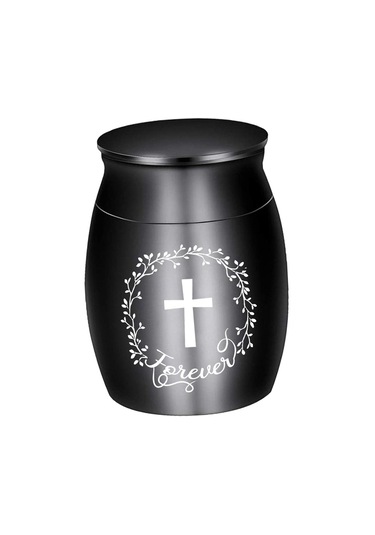 Homyl Pet Urn Cenaze Köpekleri Dekoratif Urns Kediler Siyah Altın