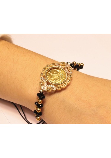 Yarım Reşat Baskı Altınlı Bileklik Rb18 Sarı Sarı Altın