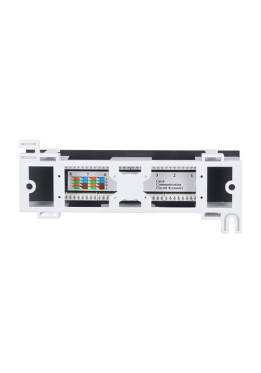 Lemestar 8 Port Rj45 Ağ Patch Panel, Duvar Montajlı, Cat.6, 568a/b Kablolama, Toz Kapaklı, Abs Kasa, Ses/veri/kabloları Dağıtımı