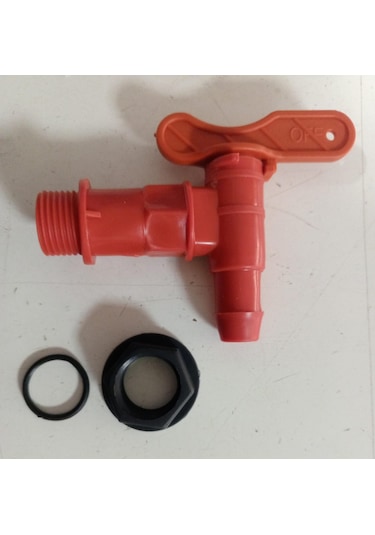 2 Adet Plastik Bidon, Varil Musluğu, Contalı, Somunlu Diğer