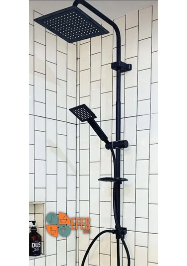 Novahub Siyah Robot Duş Seti Lüx Paslanmaz Tepe Robot Duş Başlığı Diğer Diğer